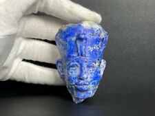 Smallest Lapis lazuli Head of Queen NEFERTITI  Royal Spouse of Akhenaten picture