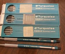 VTG Berol Turquoise No. 10C Drafting Clutch Pencil X 2 Made in Japan with lead picture