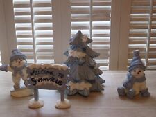 Encore Snow Buddies Lot ~ Snowville Display Sign, Christmas Tree, Figures READ picture