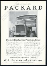1921 Packard car motor bus illustrated vintage trade print ad picture