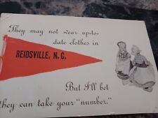 Vintage Reidsville,N.C. Humorous Postcard picture