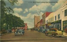 Lakeland Florida Main Street East automobiles Lakeland Teich Postcard 21-9780 picture