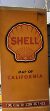 1940 Shell Map of California - vintage - good shape -collectors picture