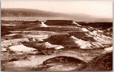 Salt Formations At The Dead Sea Israel Mountain Real Photo RPPC Postcard picture