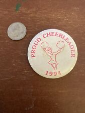 Vintage Proud Cheerleader 1994 Pinback Button Pin picture