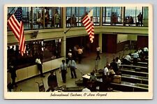 International Customs Chicago O'Hare Airport Vintage Postcard Air Mail Fashion picture