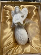 Roman Inc 50th Anniversary porcelain bisque Angel Ornament new in box 4” picture