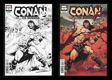 Conan The Barbarian 1 (Marvel 2019) Variant Comics Lot Mahmud Asrar Black White picture