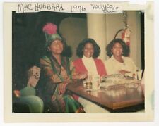 vintage 1976 color POLAROID photo AFRICAN AMERICAN women new years eve DRINKING picture