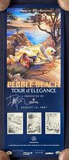 SIGNED Pebble Beach Concours 2007 Rolex Tour Poster Duesenberg MORMON METEOR picture