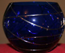 Partylite blue calypso 4 inch Candle Bowl picture