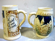 Pair vintage RM Germany pottery drink ware / mugs MARKED picture