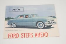 *Original* 1951 Ford Auto Sales Brochure - Ford Steps Ahead picture