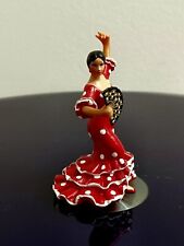 Ole Mosaic Flamenco Dancer w/ Fan Collectible Figurine Spanish Small 3.5
