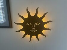 Metal Art Sun Neon Light Wall Lamp Finished Lacquered picture