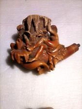 Antique Meerschaum Pipe most elaborate, no stem or case Neptune & naked lady  picture