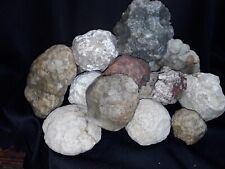 5 Pounds Solid Semi -Solid Quartz  Uncut Unopened Unaltered Geodes Crystals picture