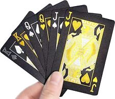 Black Poker Playing Cards, HD Shining Diamond Deck of Waterproof  picture