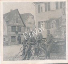 Photo Wk II Armed Forces Soldiers Bicycle Bike France 12. MG Komp. picture
