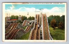 Cleveland OH-Ohio, Coaster Dips, Euclid Beach Park, Vintage c1941 Postcard picture