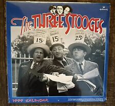Vintage 1999 Three Stooges Wall Calendar By Hallmark In Original Cellophane  picture