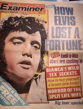1977 OCTOBER 18 NATIONAL EXAMINER NEWSPAPER - HOW ELVIS LOST A FORTUNE -  picture