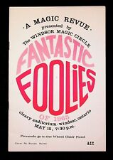 1965 WINDSOR MAGIC CIRCLE Fantastic Follies Convention Program Windsor, Ontario picture