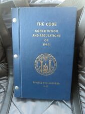 The Code Constitution And Regulations Of 1945 Revised 1967  Grand Lodge Of NC  picture