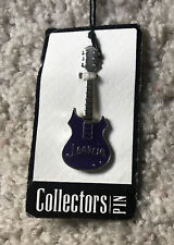 Jerry Garcia Collector's Pin Purple Enamel Guitar Neck Tie Tack Pin picture