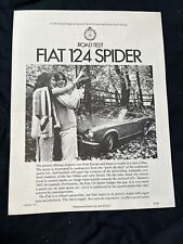 1971 Fiat 124 Spider Road Test Brochure picture