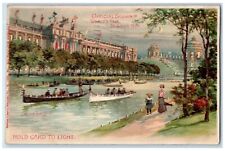 1906 Grand Lagoon World's Fair Hold To Light HTL St. Louis MO Antique Postcard picture