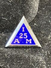 1986 IAMAW Union 25 Year Sterling Silver Tac Pin Machinists & Aerospace Workers picture