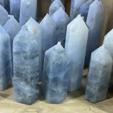 Wholesale 100g Rare Natural Blue Calcite Obelisk Point Quartz Healing 60~90mm picture