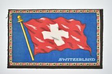 Vintage Circa 1910's Switzerland Flag: Tobacco Felt Flannel Cigar Premium picture