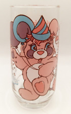 Vintage Popples Glass Tumbler Collectors Series 1986 Pink Any time is Party time picture