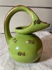 Vintage MCM Pitcher Stamped “Guaranteed 22k Gold ~ USA” picture
