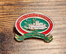 Julia Belle Swain Great River Steamboat Co Vintage Pin picture