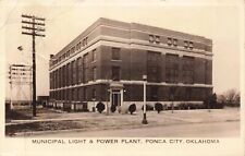 RPPC Ponca City Oklahoma Light & Power Plant in Kay County OK Vintage Postcard picture