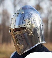Medieval Basscinet Knight Helmet 14 Gauge Armour Buhurt Battle Reproduction picture