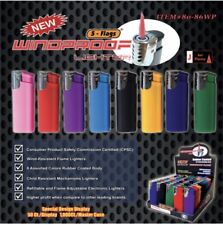 5 Flags Rubber  Windproof Torch lighters 50 Pcs Display Box # 80-86 picture