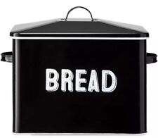  Bread Box - Countertop Space-Saving, Extra Large, High Capacity Metal Black picture