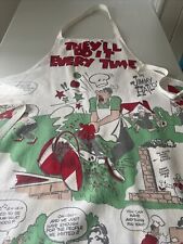 Vintage Apron Jimmy Hatlow They’ll Do it Every Time Comic Strip KFS 1954 picture