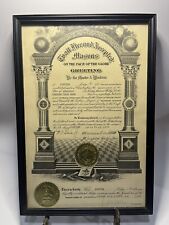 Arkansas Free Masons 1961 Master Mason Certificate picture