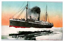 c 1910 Juneau, Alaska Steamer Humboldt Steamship Antique Postcard Mountains Boat picture