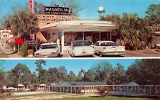 HARDEEVILLE, SC South Carolina  MAGNOLIA RESTAURANT~MOTEL  50's Cars Postcard picture