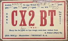 1931 - QSL Card - CX2BT - Montevideo, Uruguay - S. Fabini picture