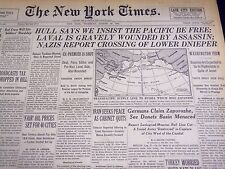 1941 AUG 28 NEW YORK TIMES - HULL SAYS WE INSIST THE PACIFIC BE FREE - NT 1106 picture