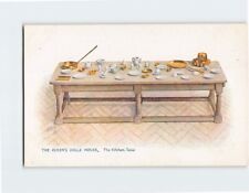 Postcard The Kitchen Table, The Queen's Doll House, Windsor, England picture