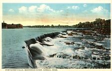 Pawtucket Falls ~ Merrimack River ~ Lowell Massachusetts MA ~ 1920s picture