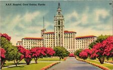 Vintage Postcard - 1948 AAF Hospital Coral Gables Florida FL Linen Posted picture